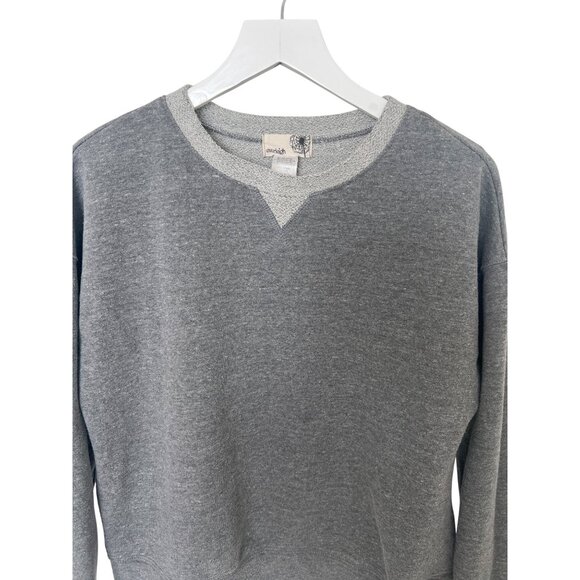 Everleigh Charcoal Heather Gray Crewneck Sweatshirt - Picture 3 of 4